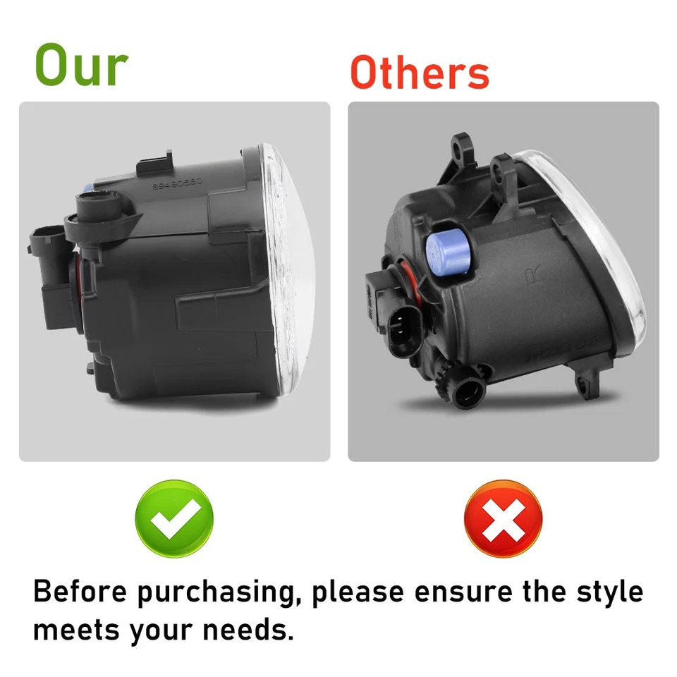 Pair White LED Fog Light Bumper Driving Lamp for Subaru Impreza 2020-2024 US - Изображение 2 из 4