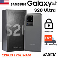 NEW Samsung Galaxy S20 Ultra 128GB SM-G988U1 Smartphone 5G Unlocked - US STOCK