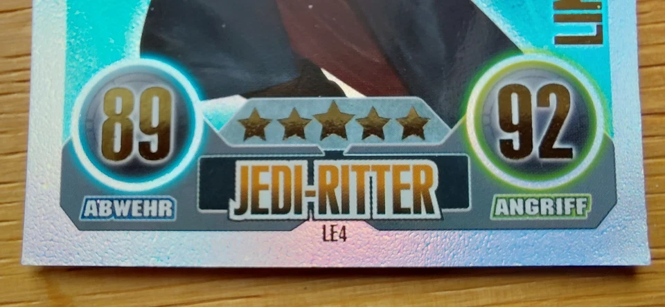 LE4 Anakin Skywalker Force Attax Serie 1 (deutsch) - Limited Edition aus 2010 - Bild 4 von 4