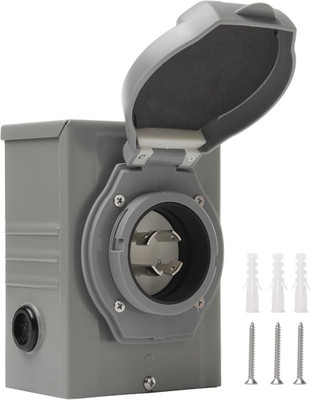 30 Amp Generator Inlet Box 4 Prong 125/250V - PB30, NEMA L14-30P Power Inlet Box