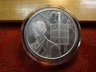 2025 Tesla Coil Free Energy Silver Shield Proof 1 Oz 0.999 Silver Round