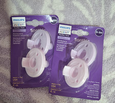 Philips AVENT Soothie Pink Pacifier Small 0-3 Months Silicone BPA-Free 2 Pack