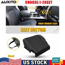 Black Leather Left Bottom Seat Cover For 2013-2018 Dodge Ram Laramie 1500 1-5x