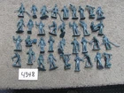 36 Vintage Marx  Air Force Figures Playset Marx 45mm Metallic Blue #4348