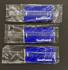 (1) Southwest Airlines - SWA Heart Livery Blue Airline luggage baggage Tag - NEW