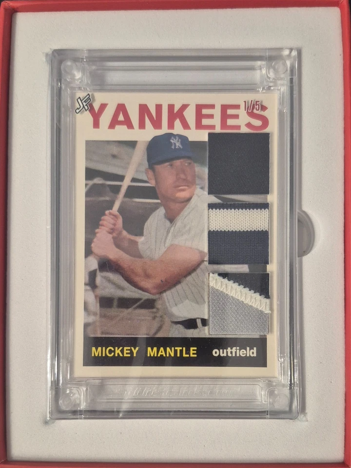 Jersey Fusion, Mickey Mantle, Triple Swatch, 1991 Game Worn Jersey /5 - Bild 1 von 1