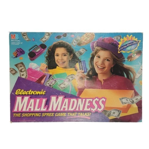 Vtg. 1996 Milton Bradley Mall Madness Board Game