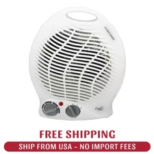 1,500-Watt 2-Settings Portable Fan Heater with Adjustable Thermostat