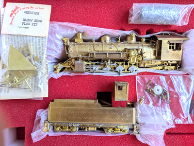 LNIB! BRASS D&RGW K-36 2-8-2 WESTSIDE HOn3 *FULL BACKHEAD *SNOW