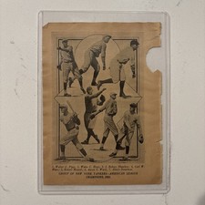 1922 New York Yankees Picture Wally Pipp & Waite Hoyt Baseball Antique 