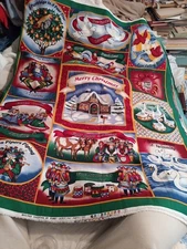 HTF/OOP Holiday Editions By Fabriquilt-12 Days of Christmas Cheater Quilt Panel