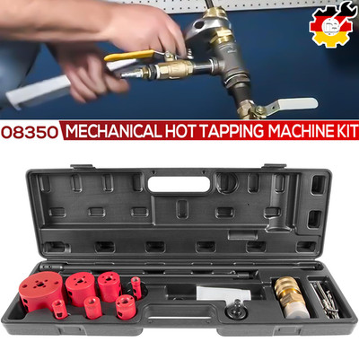 08350 DM3MECH Mechanical Hot Tapping Machine Kit for NPT Hole Saws and Arbor