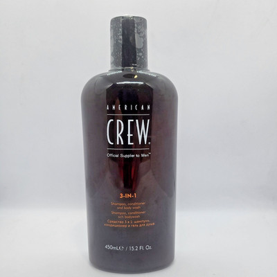 American Crew 3-in-1 Shampoo Conditioner and Body Wash Men Grooming 450ml 