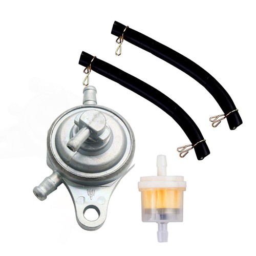 3-Port Fuel Pump Valve Vacuum Fuel Tap W/Fuel Filter Set For GY6 50/-150cc Moped - Picture 7 of 11