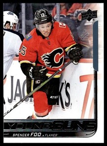 2018-19 Upper Deck Young Guns Spencer Foo Rookie Calgary Flames #470