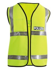 Fasching Kostüm Polizei-Weste Neon 128 - 140
