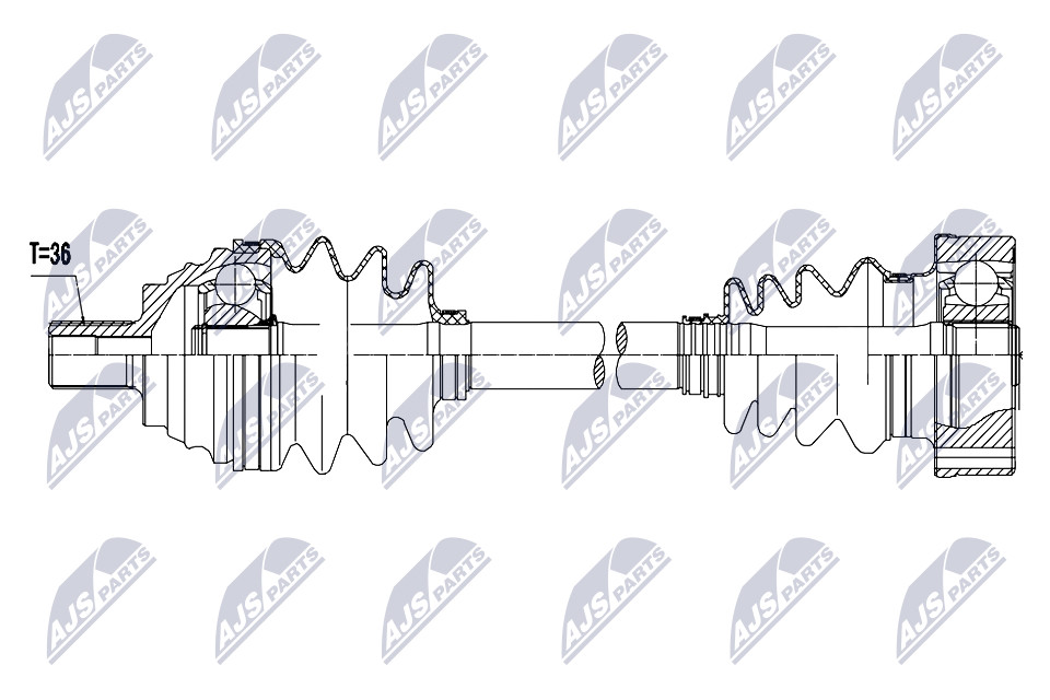 N.T.Y. NPW-AU-104.NTY Drive Shaft for AUDI,SKODA,VW - Image 5