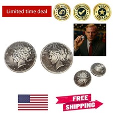Harvey Dent Two Face Coin Replica - Authentic Heavy Metal Prop for Cosplay