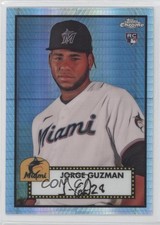 2021 Chrome Platinum Anniversary Mega Box Prism Refractor Jorge Guzman #54 0nr3