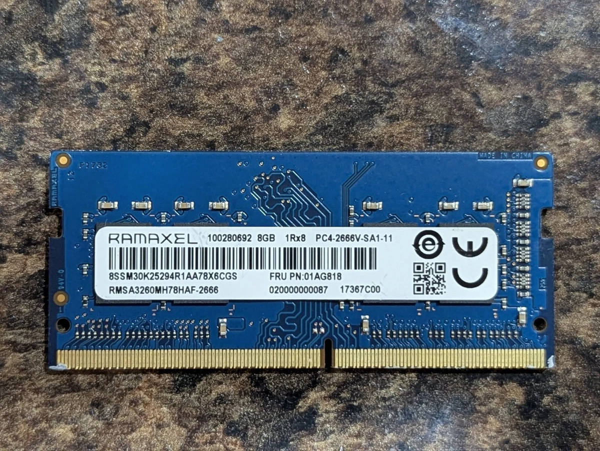 DDR4 SDRAM Ramaxel 8 GB Capacity per Module Memory (RAM) for sale