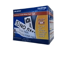 Brother DK-2243 White Continuous Paper Roll 4"x100' Direct Thermal OpenBox