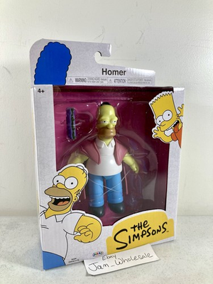 #ad #ad The Simpsons Sick Homer 5” Action Figure Toy w Sandwich Jakks Pacific Wave 6 NEW $23.95