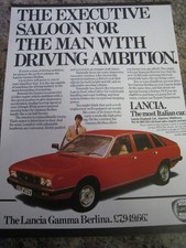 LANCIA GAMMA BERLINA THE MOST ITALIAN CAR 1979 ADVERT FILE 59
