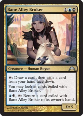 Bane Alley Broker - Foil Gatecrash Lightly Played, English
