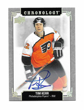 2019-20 UD Chronology Hockey Tim Kerr Autograph # FH-PH-TK (19-20)