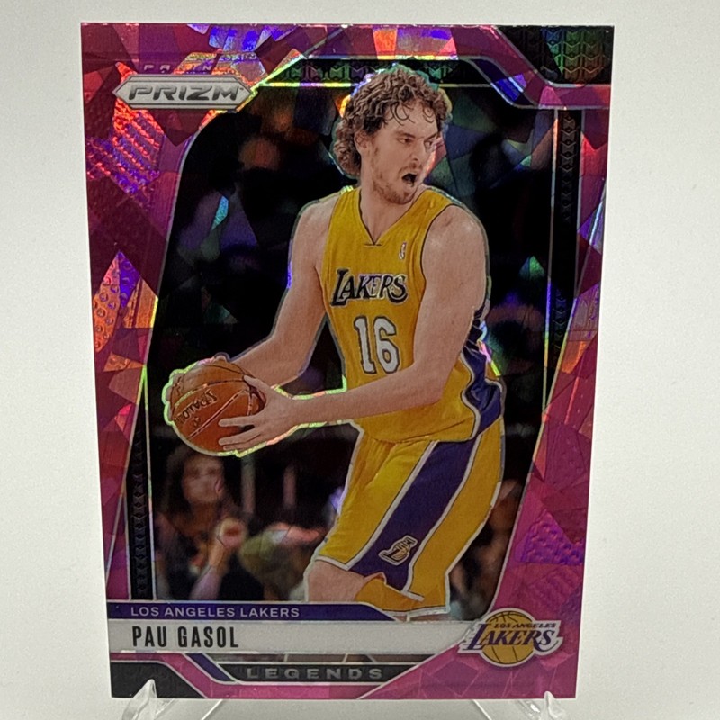2024-25 Panini Prizm "PINK Cracked Ice" Pau Gasol #281 Los Angeles Lakers