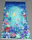 Timeless Treasures quilt-craft fabric FAIRY FANTASY PANEL aqua 2/3 yd (cd-7236)