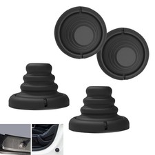 4PCS Car Door Shock Absorber, Silicone Doors Anti-Collision Cushion Pads, black