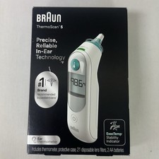 Braun ThermoScan 5 Ear Thermometer- 21 Lens Filters, Batteries Included