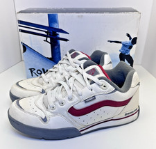 Vans Rowley XLT Men's Size 10.5 Vintage 2001 Geoff Rowley White/Red/Gray w/Box