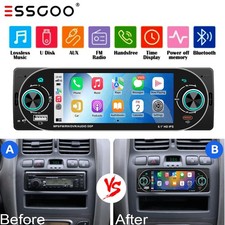 Car Radio Stereo 1Din Bluetooth FM BT Audio Head Unit MP3 Player USB AUX In-Dash