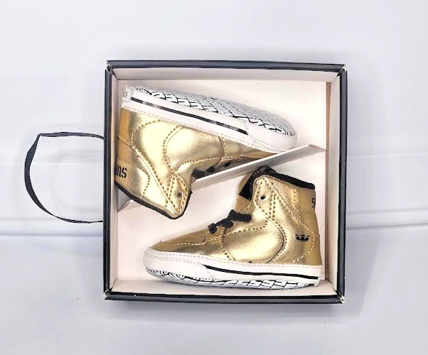 Supra Crib Vaiders Gold Black White Size US 1