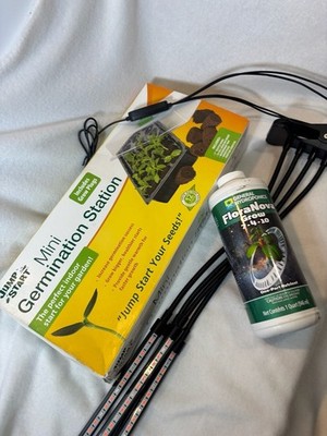 Hydrofarm Mini Germination Station JS24GP with LED Growlight and feed liquid