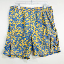 Tommy Bahama Relax Men's Swim Trunks Medium 34W Blue Yellow Elastic Waist