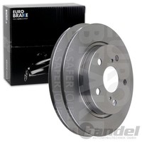 2X Eurobrake Bremsscheiben 270Mm Voll Hinten Passend FÜR Toyota Auris Corolla |