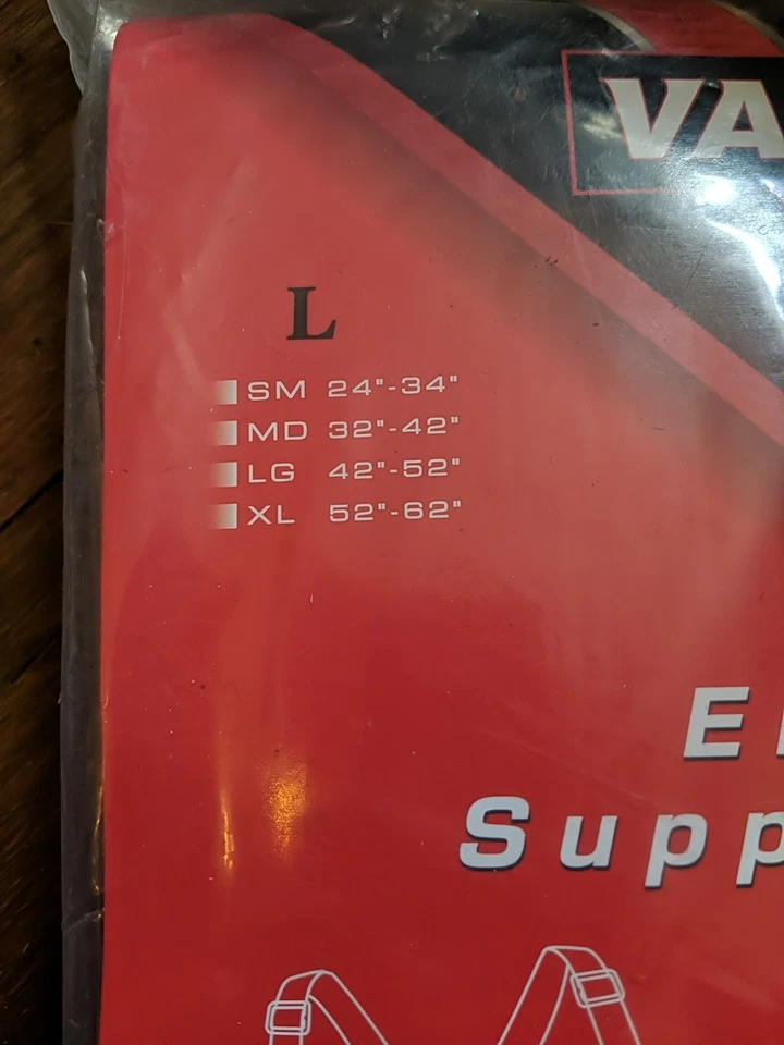 Valeo Heavy Duty 8" Cinturón de Soporte Elástico Grande 42"-52" Lavado a Máquina Foto 3 de 4