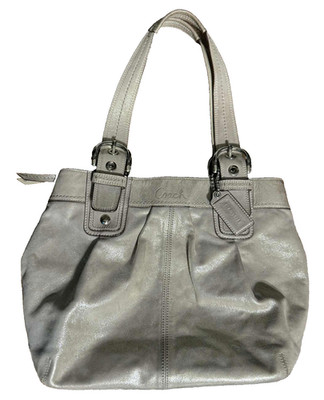 COACH SOHO CHAMPAGNE GOLD LEATHER  SATCHEL PURSE HANDBAG
