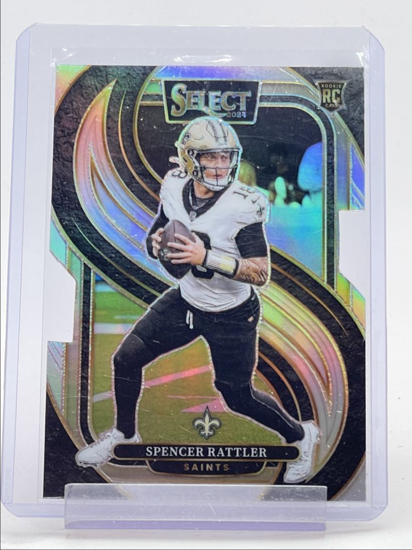 SPENCER RATTLER 2024 SELECT PREMIER ROOKIE SILVER PRIZM DIE CUT RC Q5814