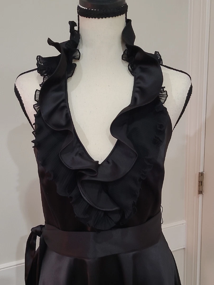 white house black market black ruffle dress Size XS Short Sleeve  The Sequel Shop Its fashionable White House Black Market Ruffle