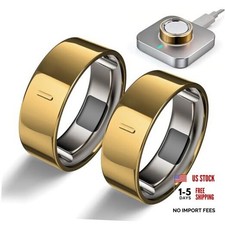 High-Gloss Plated Covers Compatible with Oura Ring Gen 4/Oura Gen Size 8 2 Gold
