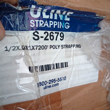 Uline S-2679 Poly Strapping Roll 1/2" W x .031" Thick x 7200' L