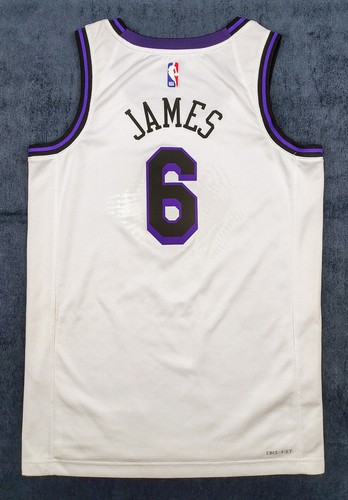 Camiseta deportiva Nike Los Angeles Lakers LeBron James #6 edición City Swingman talla 40 pequeña - Imagen 4 de 6