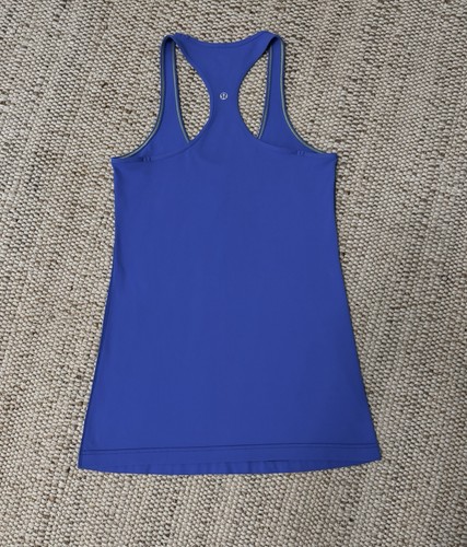 Lululemon Women's Cool Racerback Tank Top Blue Size 10 - Picture 2 of 7