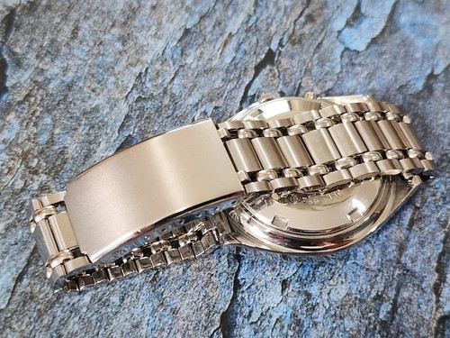 RARE Vintage Orient Date Automatic Black Dial gents Mint Bead of rice Band. - Imagen 7 de 8