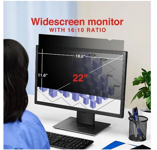 Staples 41940 Laptop 22" Widescreen Privacy Screen Filter Black 949495 - Image 4 of 4