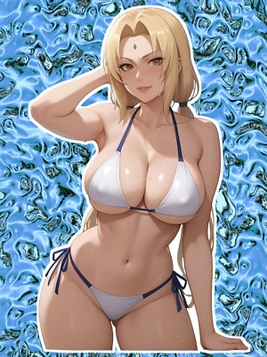Anime Waifu Naruto Tsunade NSFW Vinyl Sticker | eBay